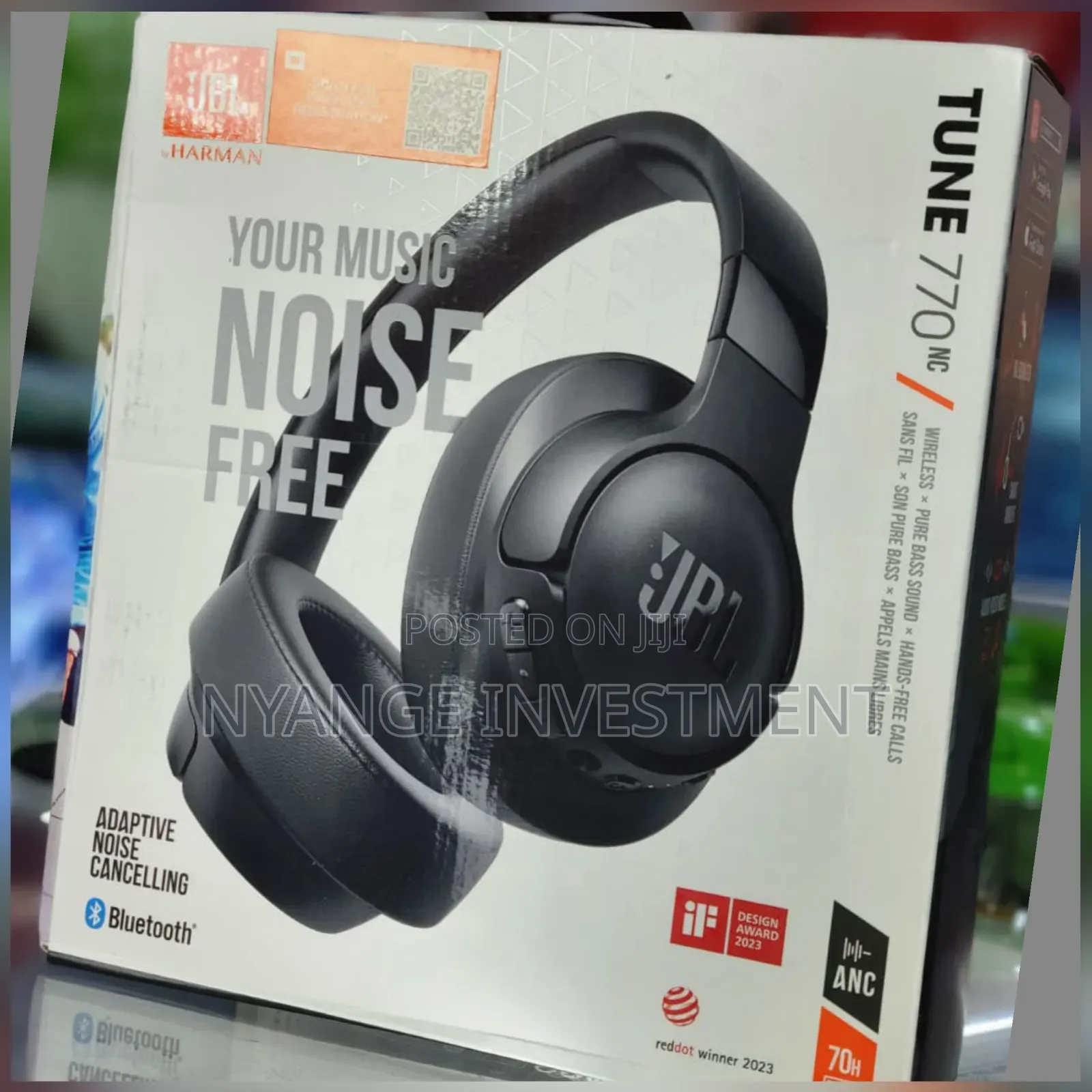 JBL Tune 770NC Headphones Feature Adaptive Noise-Canceling