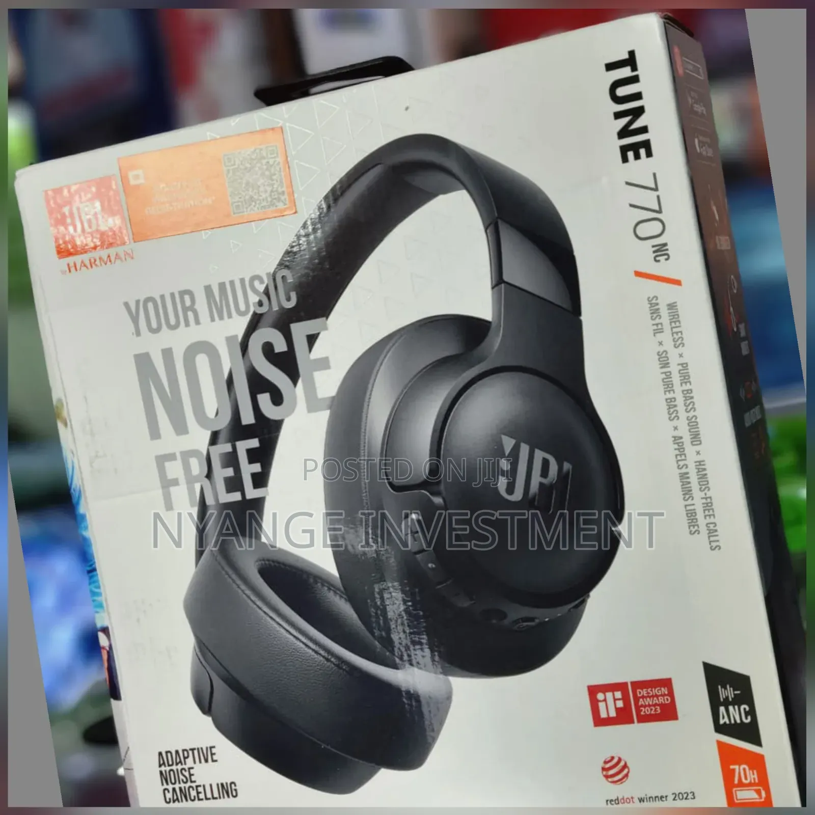 JBL Tune 770NC Headphones Feature Adaptive Noise-Canceling