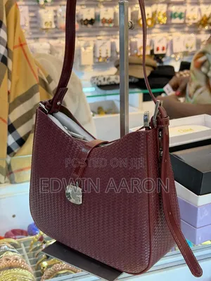 Woven Finish With Micro Chevron Texture Handbags