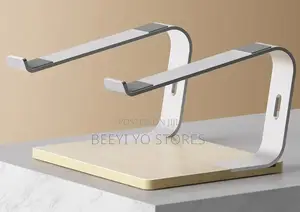 Wooden and Metal Desktop Laptop Stand / Riser.
