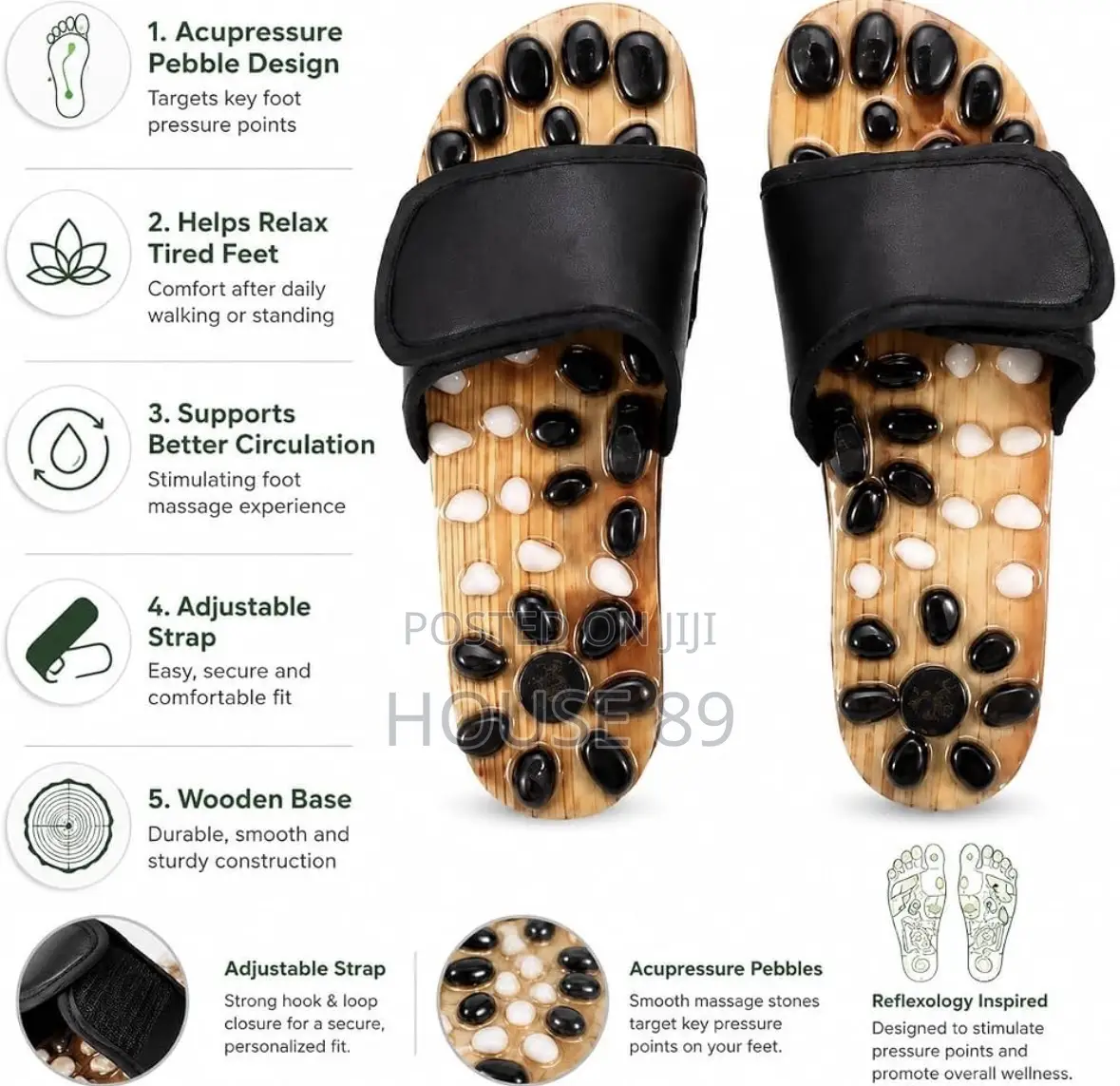 Reflexology Massaging Slippers