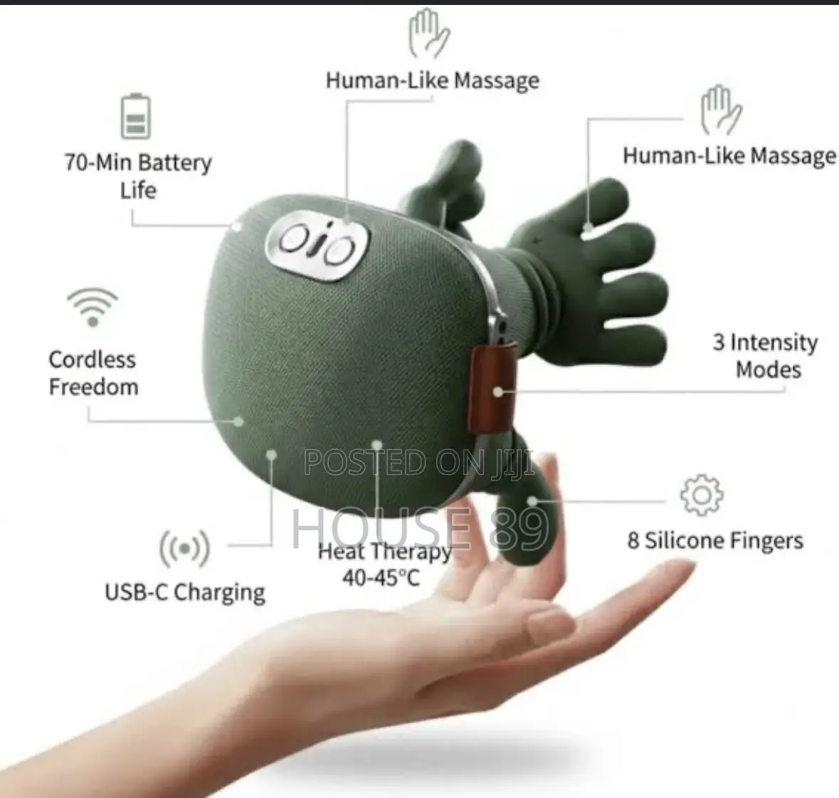 Simulated Hand Neck and Shoulder Massager