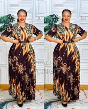 Long Animal Print Dress