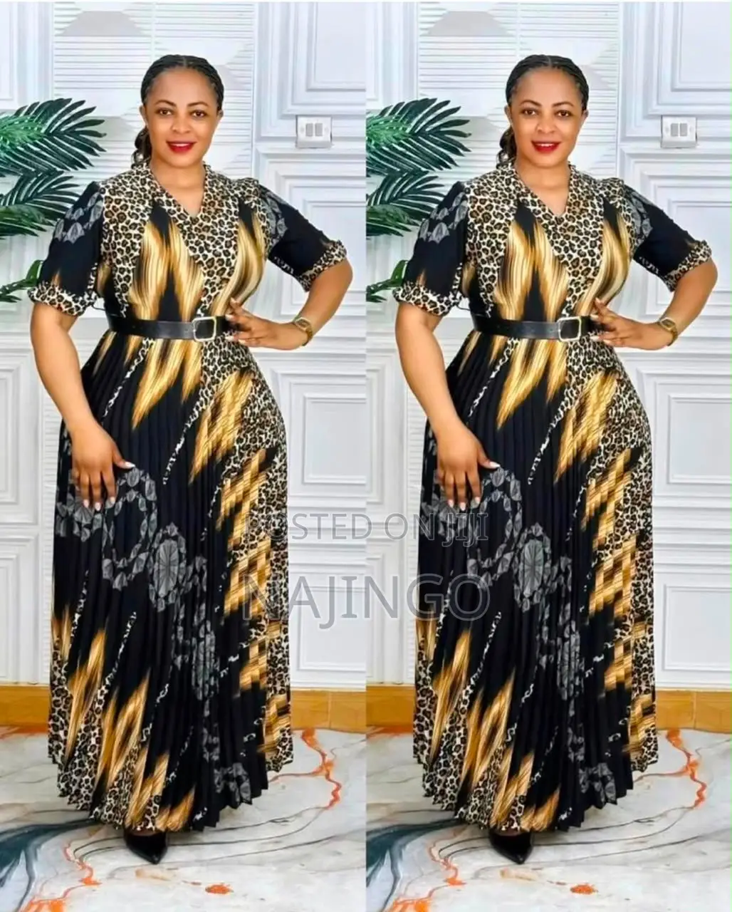 Long Animal Print Dress
