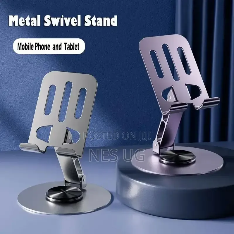 Aluminum Portable Desktop Phone Stand - Black