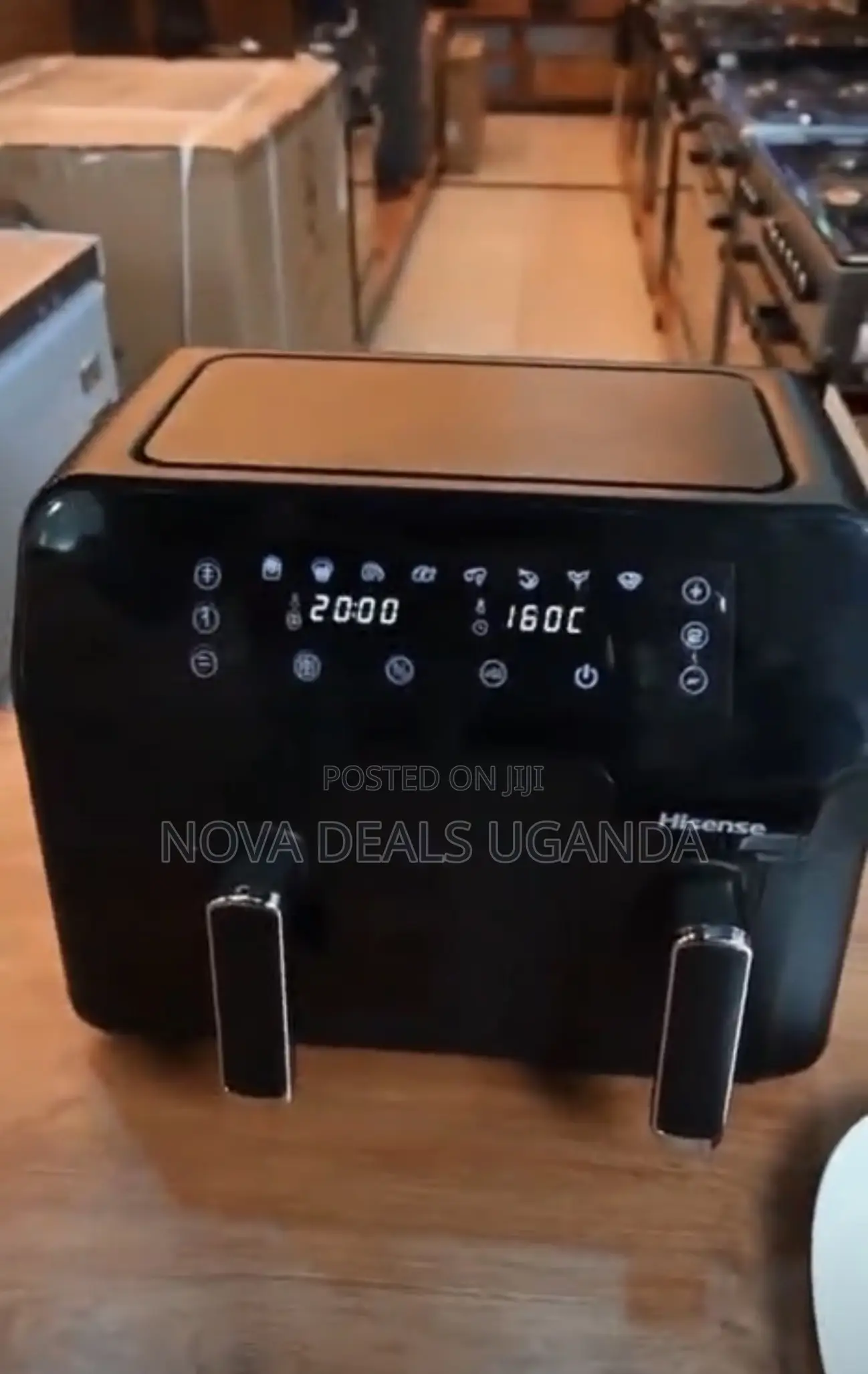 Hisense Electric Dual Air Fryer 8l Digital Touch H08afbk2s1