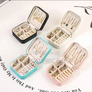 Compact, Zippered Mini Jewelry Boxes