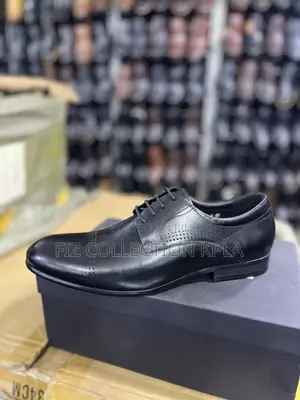 Men’s Original Black Leather Derby Formal Shoes