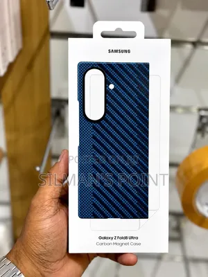 Galaxy Z Fold 8 Ultra Carbon Magnet Case Blue