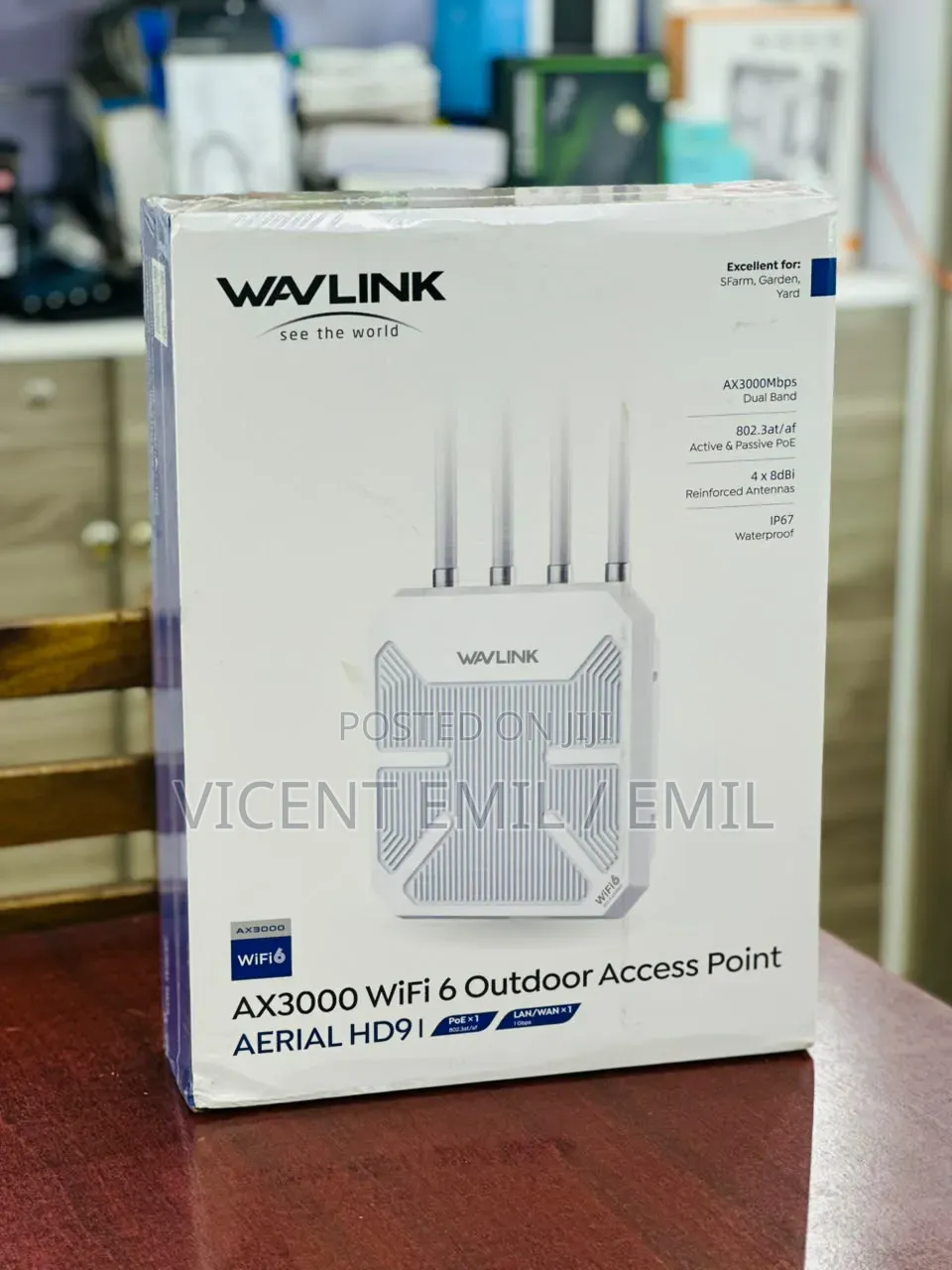 WAVLINK AX3000 WiFi 6 Outdoor Access Point (Aerial HD9I)