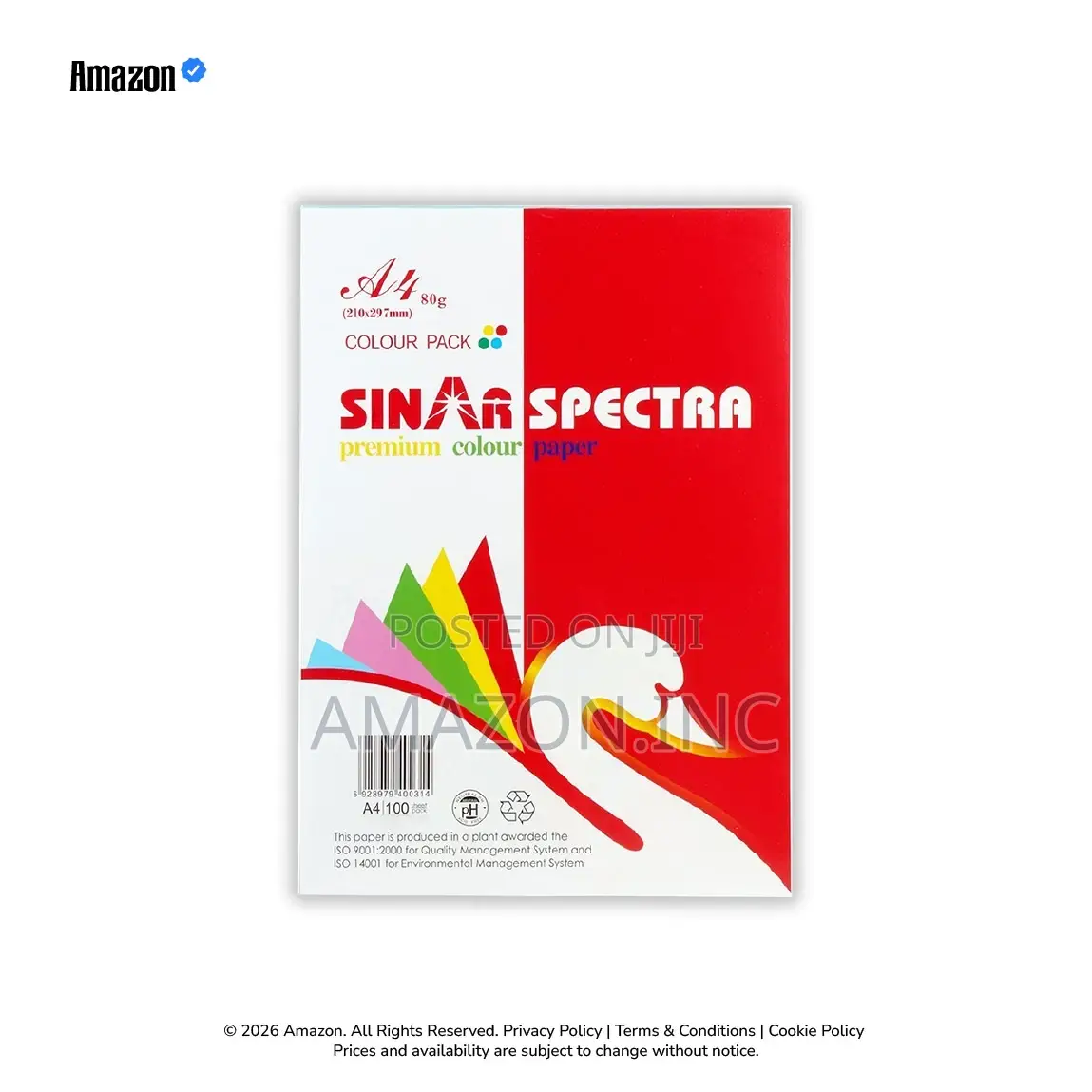 Sinar Spectra A4 80g Color Copy Paper