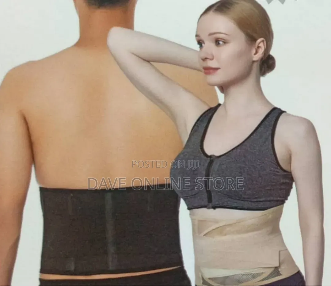 Abdominal Binder Support Belt for Men Women – Black | Post Surgery