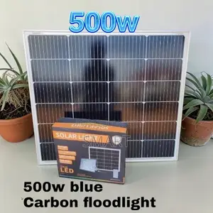 500W Blue Carbon Solar Floodlight – Wide Area Outdoor Lighting 879