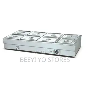 Commercial Electric 6-Pan Bain-Marie / Food Warmer.
