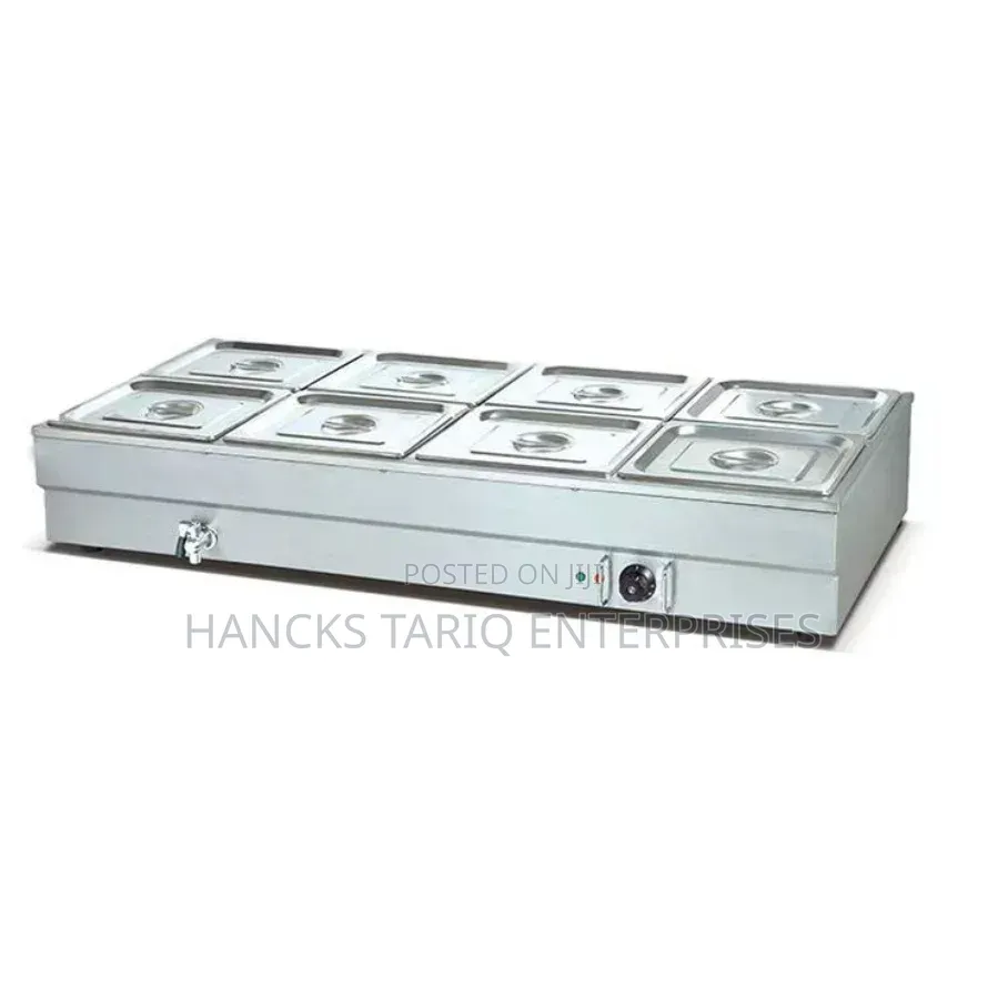 Commercial Electric 6-Pan Bain-Marie / Food Warmer.