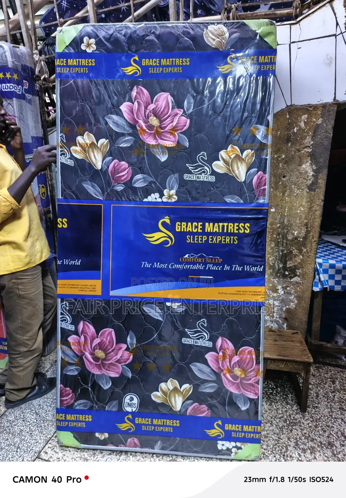 Fiber Mattress High Density. 3x6x6 Inches
