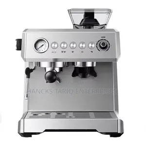 ZZUOM Commercial-Style Espresso Machine With Integrated Grinder.