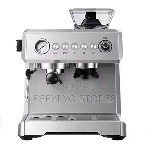 ZZUOM Commercial-Style Espresso Machine With Integrated Grinder.