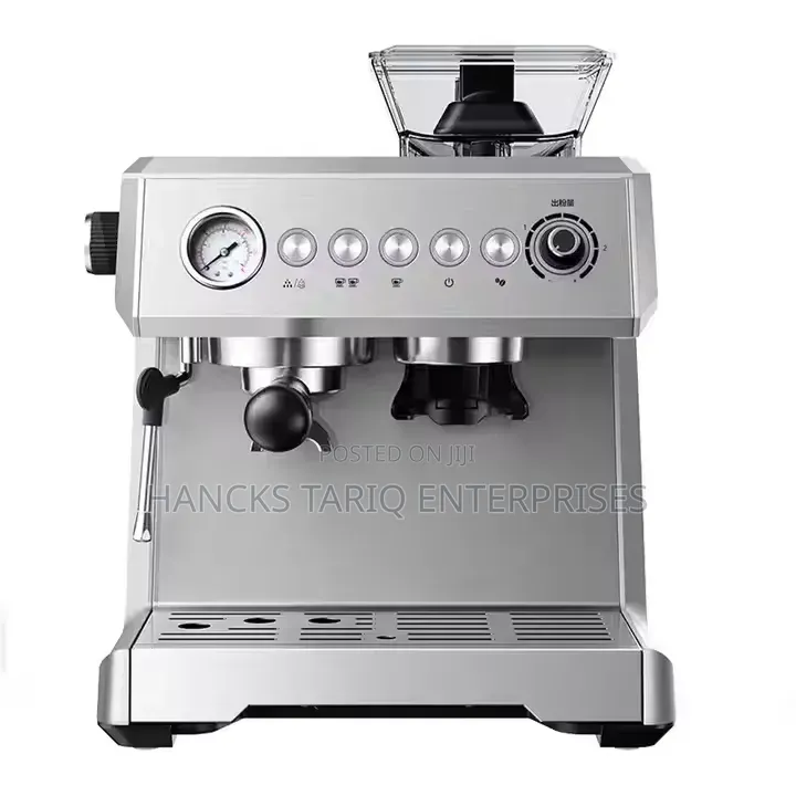 ZZUOM Commercial-Style Espresso Machine With Integrated Grinder.