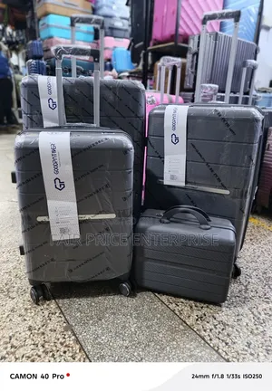4pcs in 1set. Rubber Plastic Suitcases Full Set