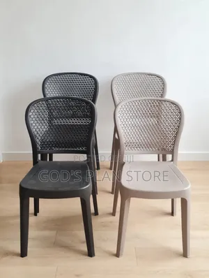 Geometric Back Plastic Chairs Plastic Chairs