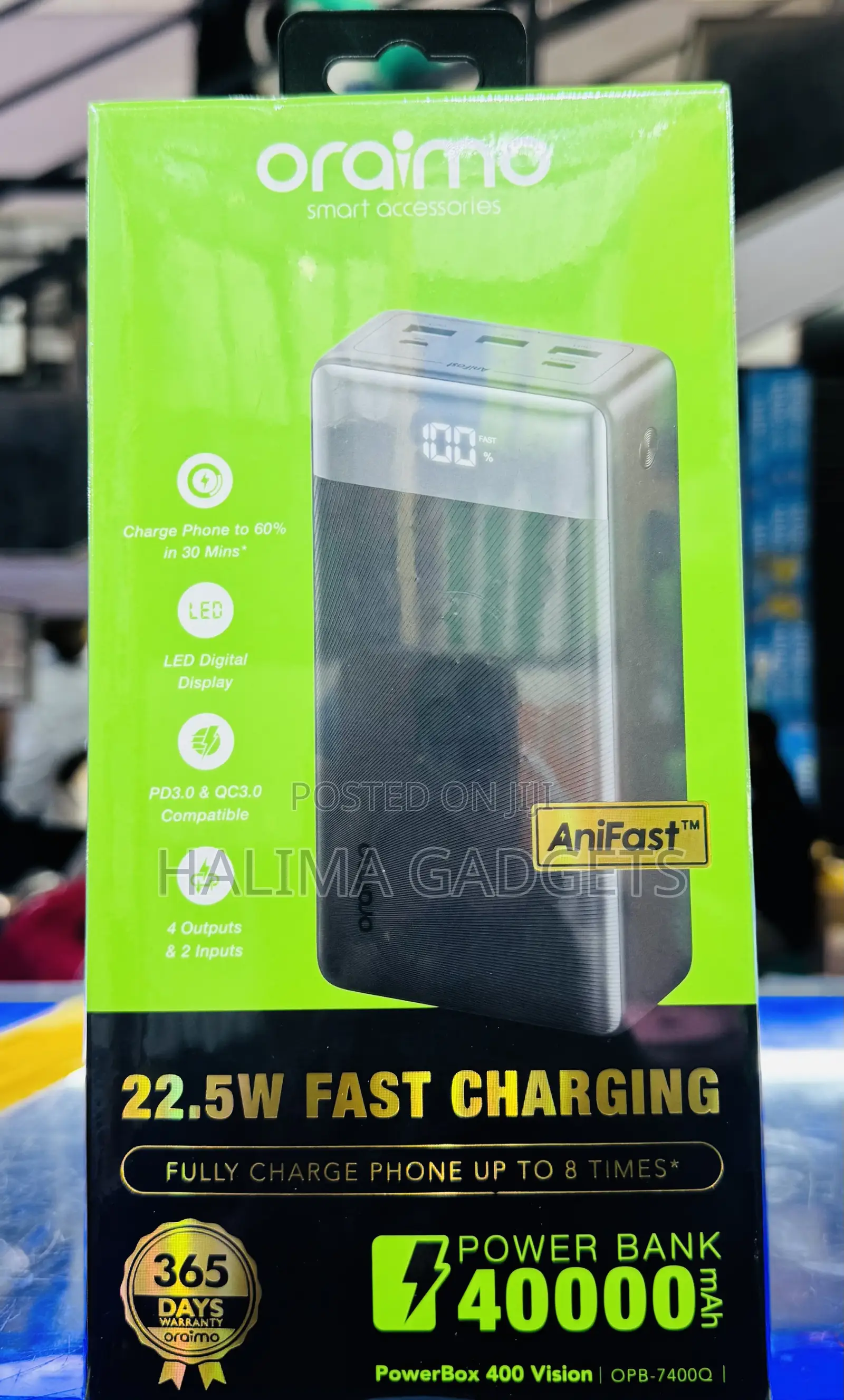 40000mah Oramio