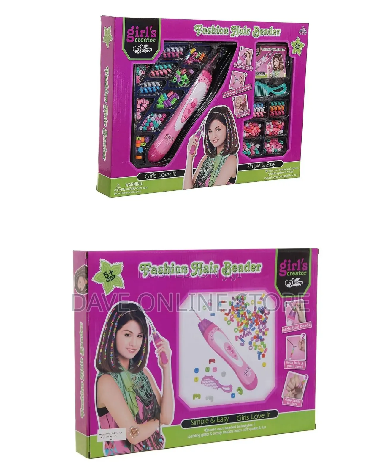 Beads for Making Hair Accessories, Hair Beads Toys for Girls