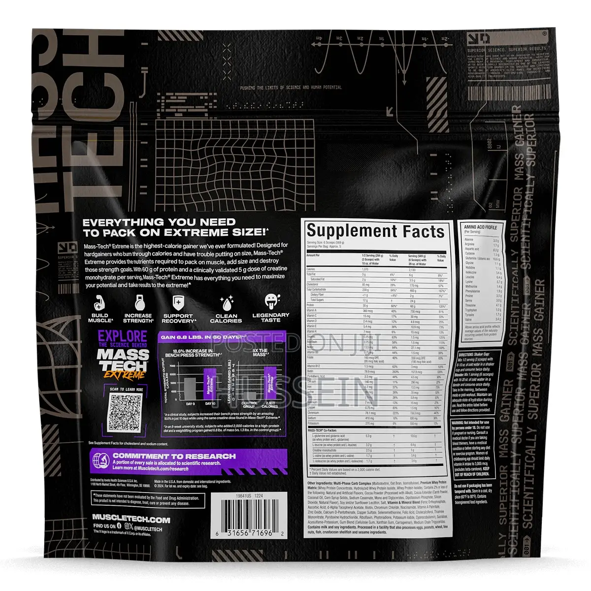 Muscletech Mass Gainer Mass-Tech Extreme 2000 (2.72kg)