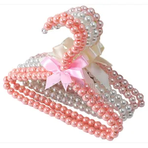 5pcs Beaded Hangers Are Designed for Hanging Feminine Clothing
