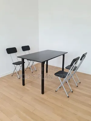 Vecelo Foldable Table and Chairs Set 4people