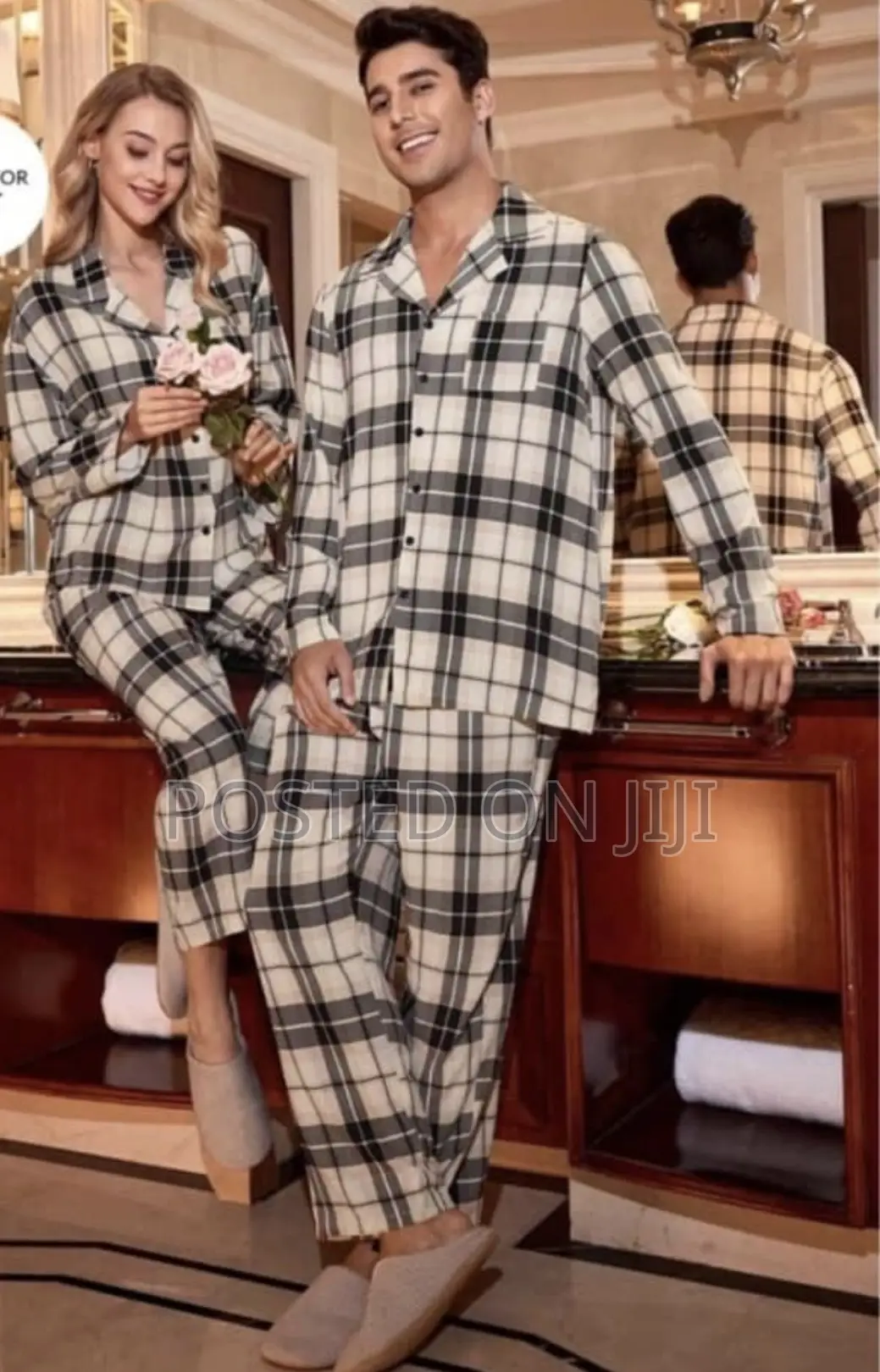 Checked Pajamas for Adults