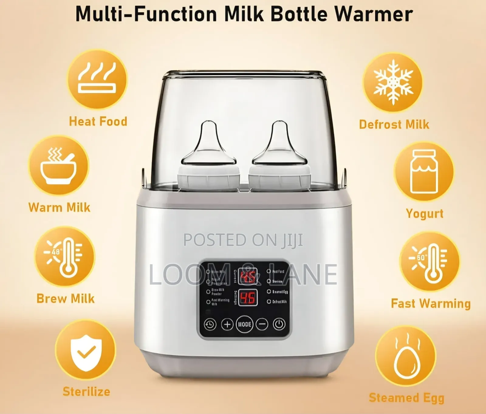 8-in-1 Fast Milk Warmer With Timer