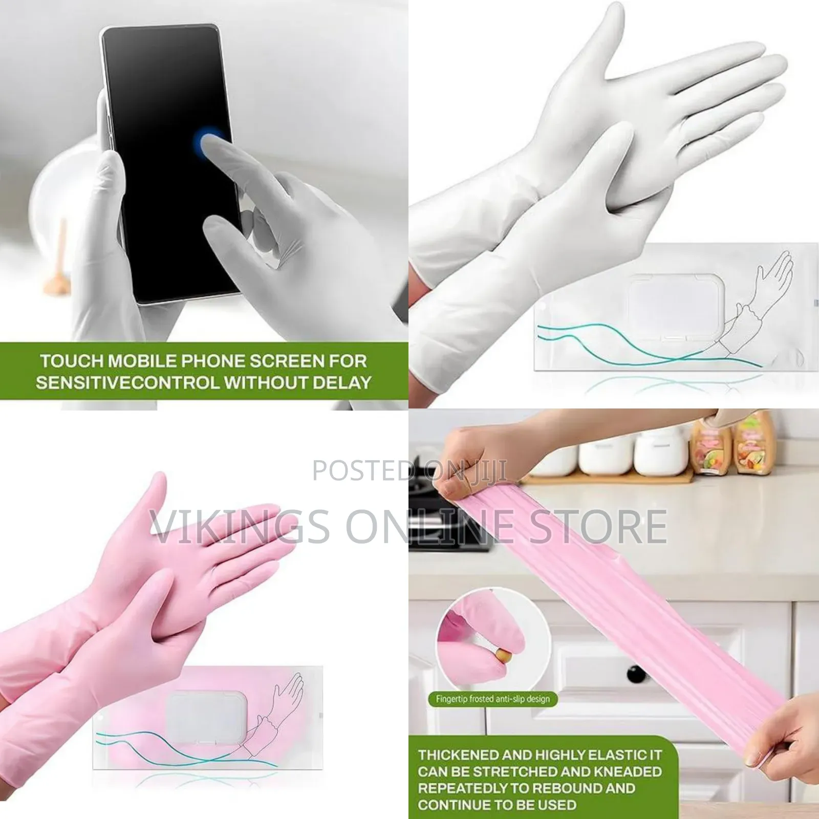 30pcs Disposable Nitrile Cleaning Gloves BPA Free Dishwashing Latex