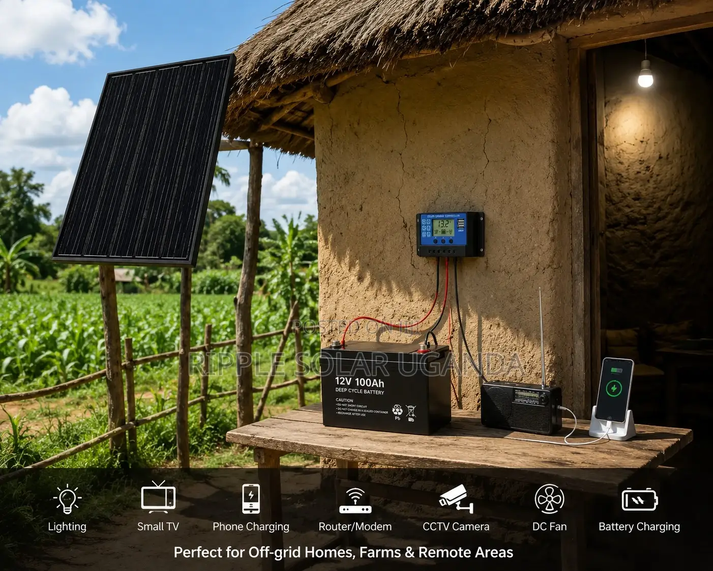 150W Black Monocrystalline Solar Panel