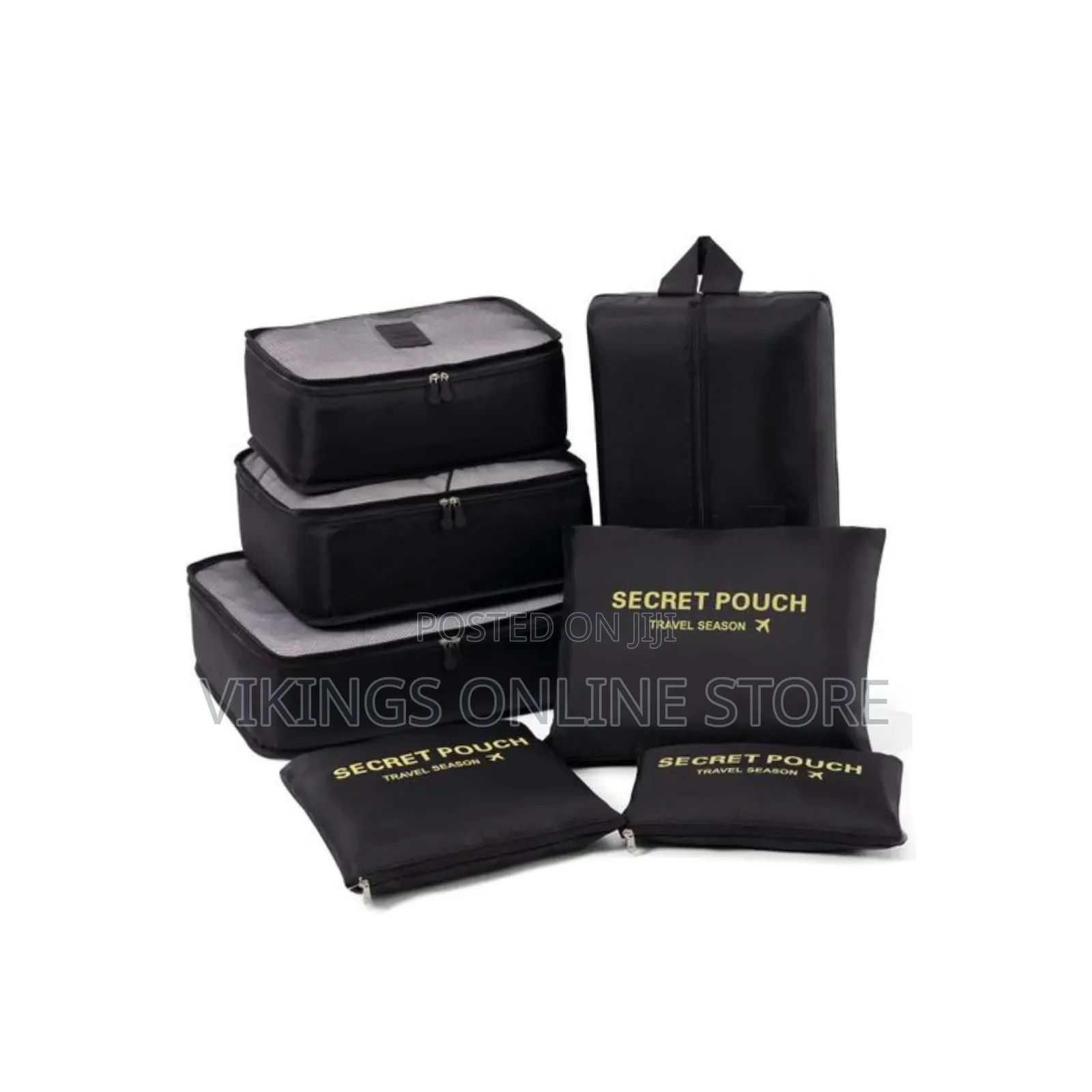 Travel Pouch 7-Piece Set Arrangement Case Clothes Stora Ge Bag Packing