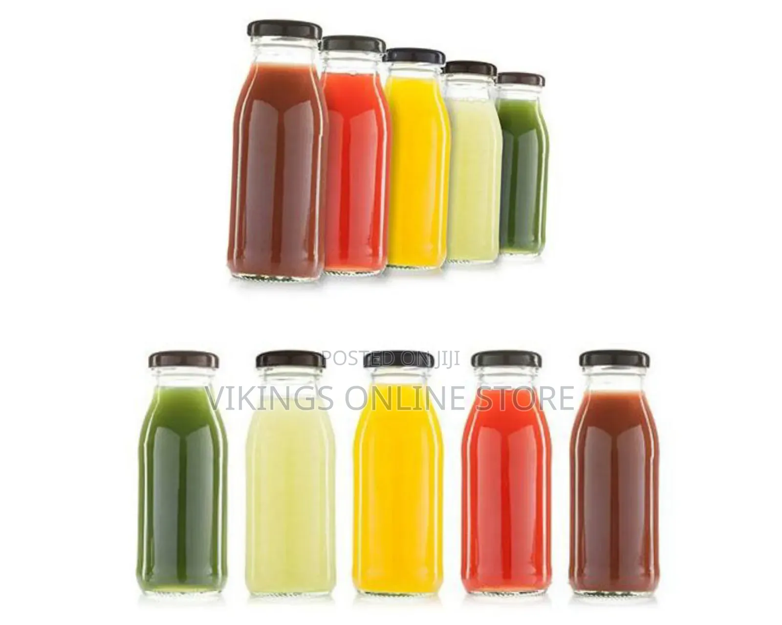 6 Pack Glass Juice Bottles With Lids Bulk Glass Water Bottles