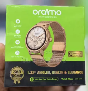 Oraimo Watch Muse OSW-831N Smartwatch - 1.32" AMOLED Bluetooth Call