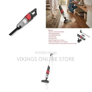 Handheld 2-in-1 Rechargeable Cordless Stick Vacuum Cleaner, Rotating