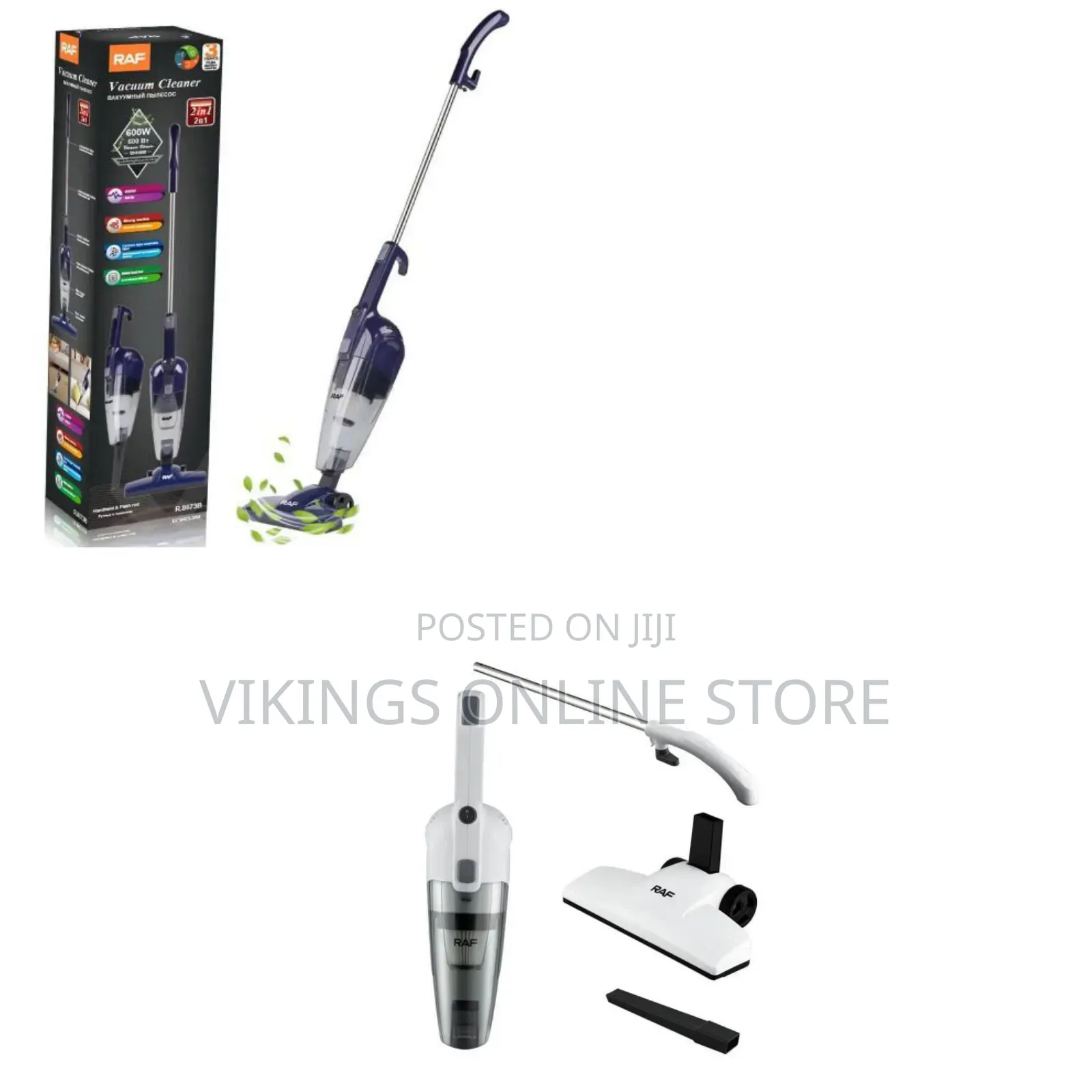 RAF 2-in-1 Vacuum Cleaner With 4-Meter Power Cable R.8673B, 0.5L