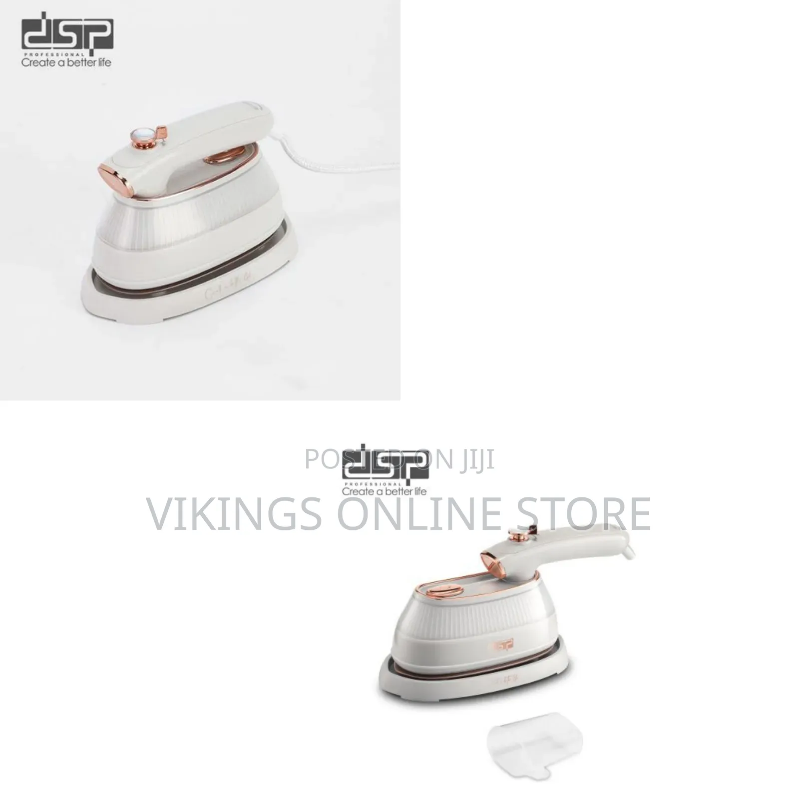 2-in-1 Professional Steam Iron 170ml 1000–1200W of Powerful Handheld