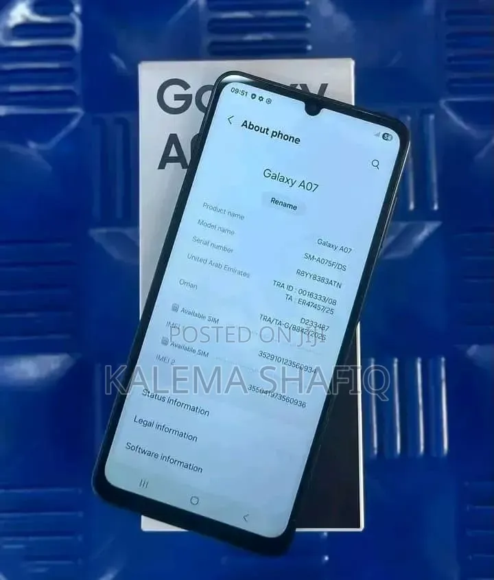 New Samsung Galaxy A07 5G 128 GB Black