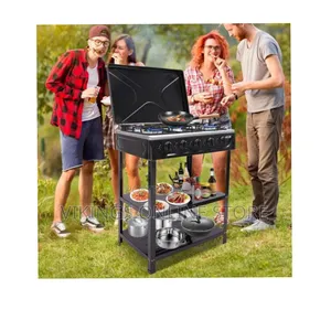 Boma 5 Burner Gas Stove Portable Natural Gas Camping Grill Stove Floor