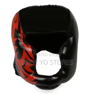 Red Boxing / Sparring Headgear Guard.