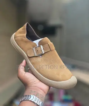 Original Clarks Buckle Slip-on Casual Leather Shoes