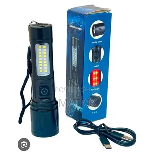 Rechargeable LED Flashlight Torch Lamp