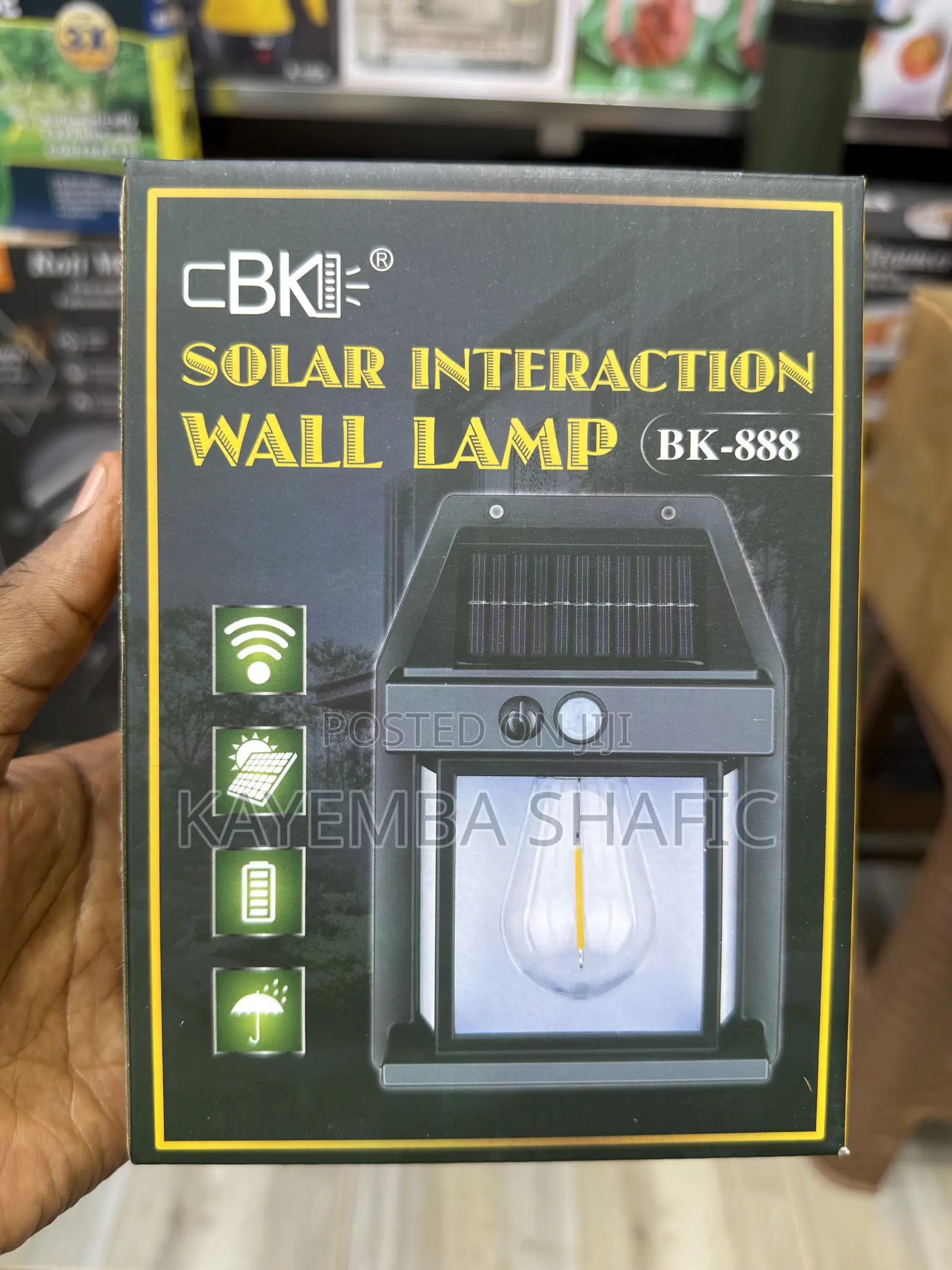 CBK Solar Interaction Wall Lamp BK-888 Outdoor Motion Sensor