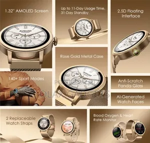 Oraimo Watch Muse OSW-831N Smartwatch - 1.32" AMOLED Bluetooth Call