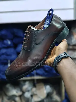 Premium Original Franco Banetti Classic Brown Derby Shoes