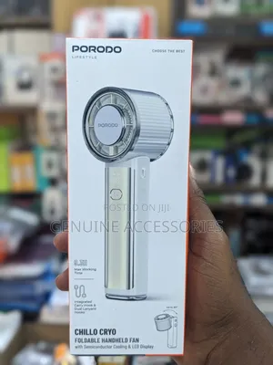 Porodo Chillo Cryo Foldable Handheld Fan / 3000mah Rechargeable