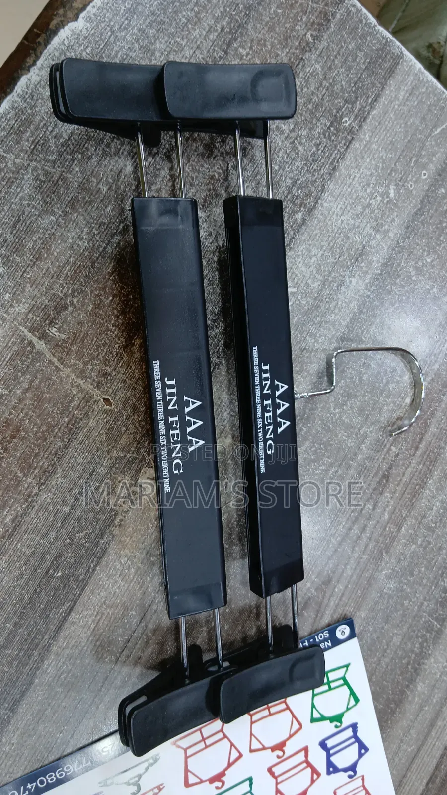 Pants Hangers With Adjustable Clips for Securing Clothing